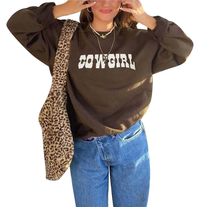 Autumn Women Casual Sweatshirt Adults Loose Letter Print Long Sleeve Round Neck Hoodied Pullover Fashion Y2k Pullover Jacket
Autumn Women Casual Sweatshirt Adults Loose Letter Print Long Sleeve Round Neck Hoodied Pullover Fashion Y2k Pullover Jacket