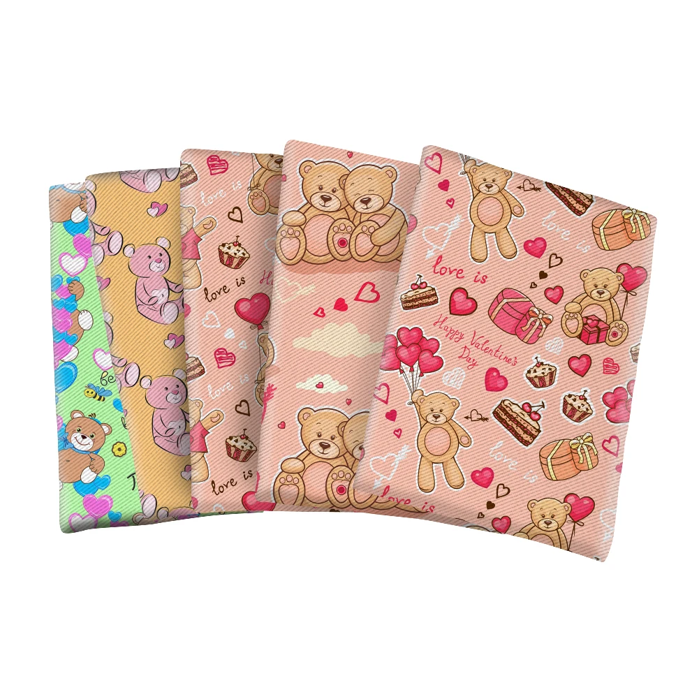 Kawaii Lovely Cartoon Bear Polyester Cotton Fabric Printed Twill Fabric Patchwork Sewing Material Diy Shirt Mask Fabric 50*145CM
Kawaii Lovely Cartoon Bear Polyester Cotton Fabric Printed Twill Fabric Patchwork Sewing Material Diy Shirt Mask Fabric 50*145CM