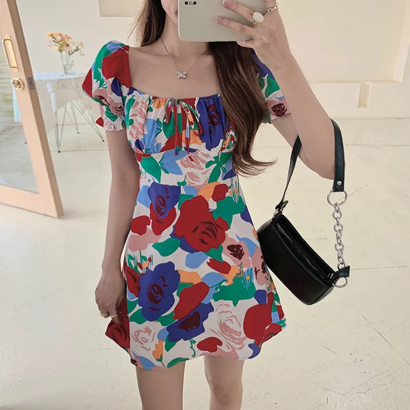 Party Printed Floral Mini Spring Summer Clothes Dress For Women'S Vetement Femme 2021 Sukienka Sundress Vintage Casual Dress
Party Printed Floral Mini Spring Summer Clothes Dress For Women'S Vetement Femme 2021 Sukienka Sundress Vintage Casual Dress