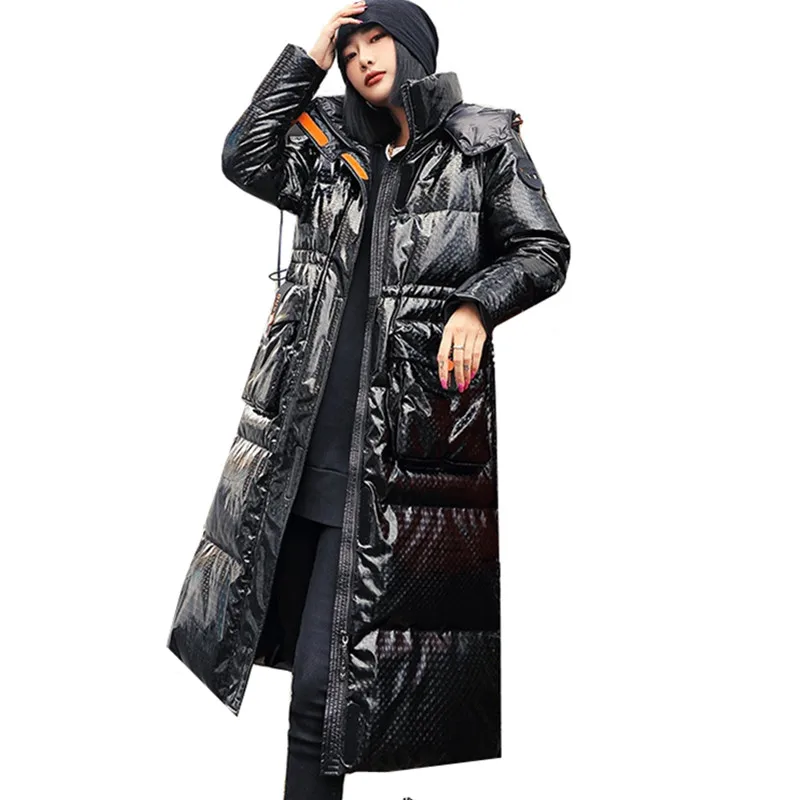 Windproof Rainproof Winter Down Jacket Women Black Loose Thicken Warm Coat No wash With Hooded White duck down Long Parka Female
Windproof Rainproof Winter Down Jacket Women Black Loose Thicken Warm Coat No wash With Hooded White duck down Long Parka Female
