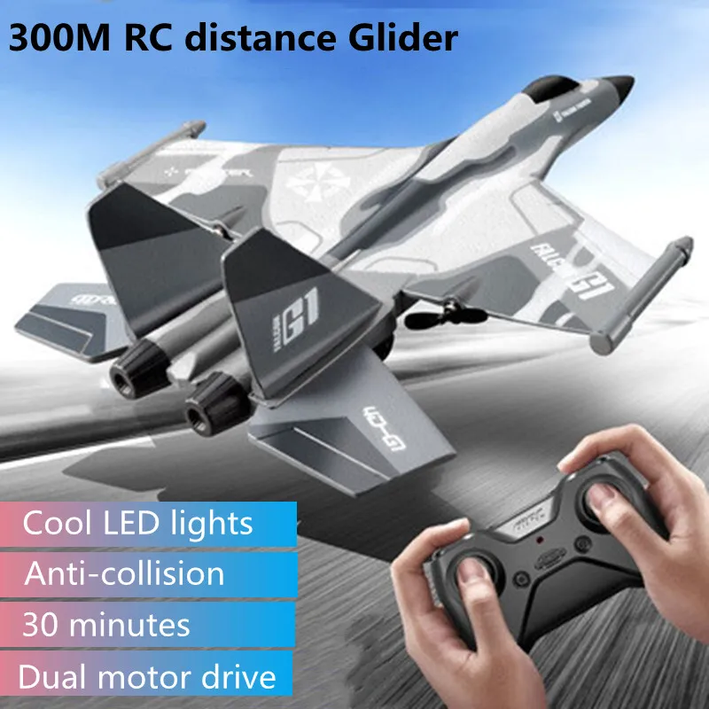2.4G Dual Motor Drive Remote Control Plane Fixed Wing 300M EPP Material Anti-Crash 30Mins Cooling LED Light RC Airplane Model
2.4G Dual Motor Drive Remote Control Plane Fixed Wing 300M EPP Material Anti-Crash 30Mins Cooling LED Light RC Airplane Model