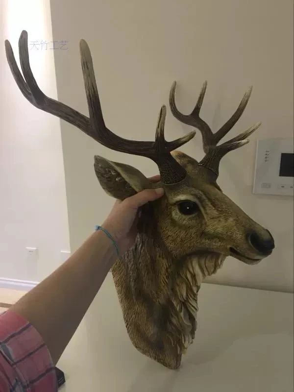 45cm Nordic Living Room Home Decoration Creative Lucky Deer Head Wall Hanging Light Luxury TV Wall Sofa Background Wall Pendant
45cm Nordic Living Room Home Decoration Creative Lucky Deer Head Wall Hanging Light Luxury TV Wall Sofa Background Wall Pendant