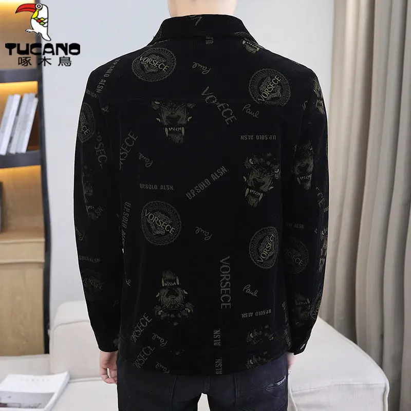 Spring and autumn men's jackets Korean style trendy jacket tops casual men's clothing
Spring and autumn men's jackets Korean style trendy jacket tops casual men's clothing