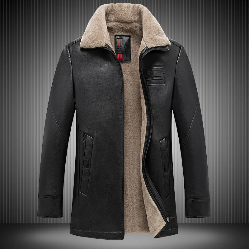 Popular The EU Most Men's Jacket 2020 Winter Warm Fleece Mid-long Zipper Solid Mens Faux Leather Coat Black L-4XL 1802
Popular The EU Most Men's Jacket 2020 Winter Warm Fleece Mid-long Zipper Solid Mens Faux Leather Coat Black L-4XL 1802