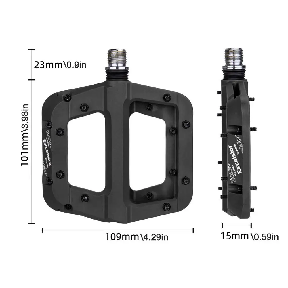 Mountain Bike Wide Platform Pedals Lightweight Nylon Durable Fiber Non-slip 9/16 Inch Shock-proof Abrasion Bicycle Flat Pedals
Mountain Bike Wide Platform Pedals Lightweight Nylon Durable Fiber Non-slip 9/16 Inch Shock-proof Abrasion Bicycle Flat Pedals