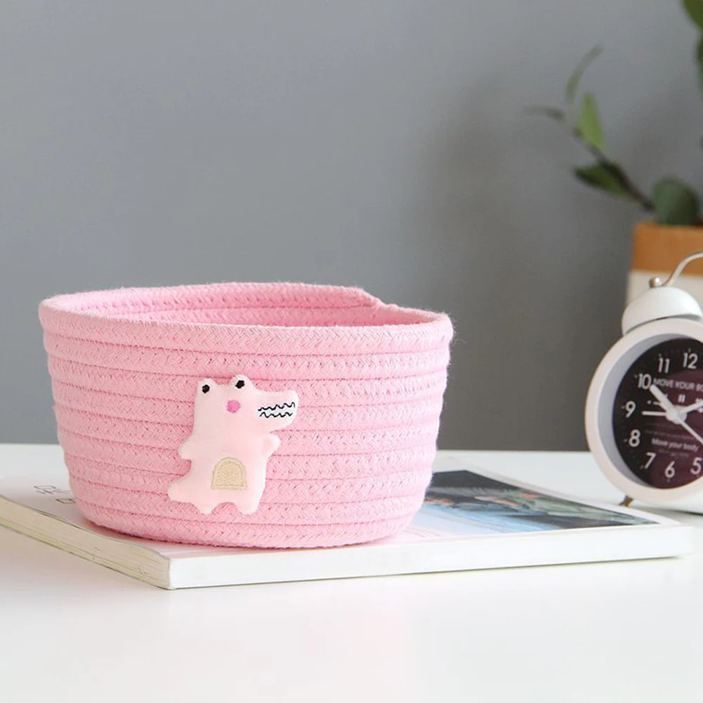 NEW Cartoon Animal Handmade Cotton Rope Woven Storage Basket Children'S Toy Desktop Storage Box Toy Basket Sundries Storage Box
NEW Cartoon Animal Handmade Cotton Rope Woven Storage Basket Children'S Toy Desktop Storage Box Toy Basket Sundries Storage Box