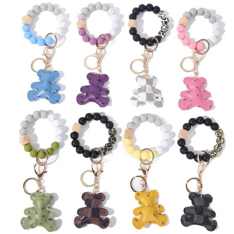 Bear Car Keychain Charms Silicone Beads Keyring For Keys Colorful Keychain for Men Women Accessories Fashion Jewelry Wholesale
Bear Car Keychain Charms Silicone Beads Keyring For Keys Colorful Keychain for Men Women Accessories Fashion Jewelry Wholesale
