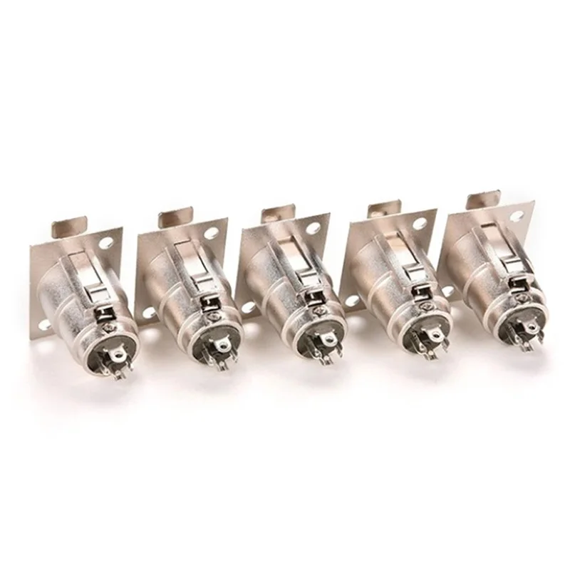 Female Chassis Socket 3-Pin XLR Mount Connector Nickel Housing SD&HI Jack Panel
Female Chassis Socket 3-Pin XLR Mount Connector Nickel Housing SD&HI Jack Panel