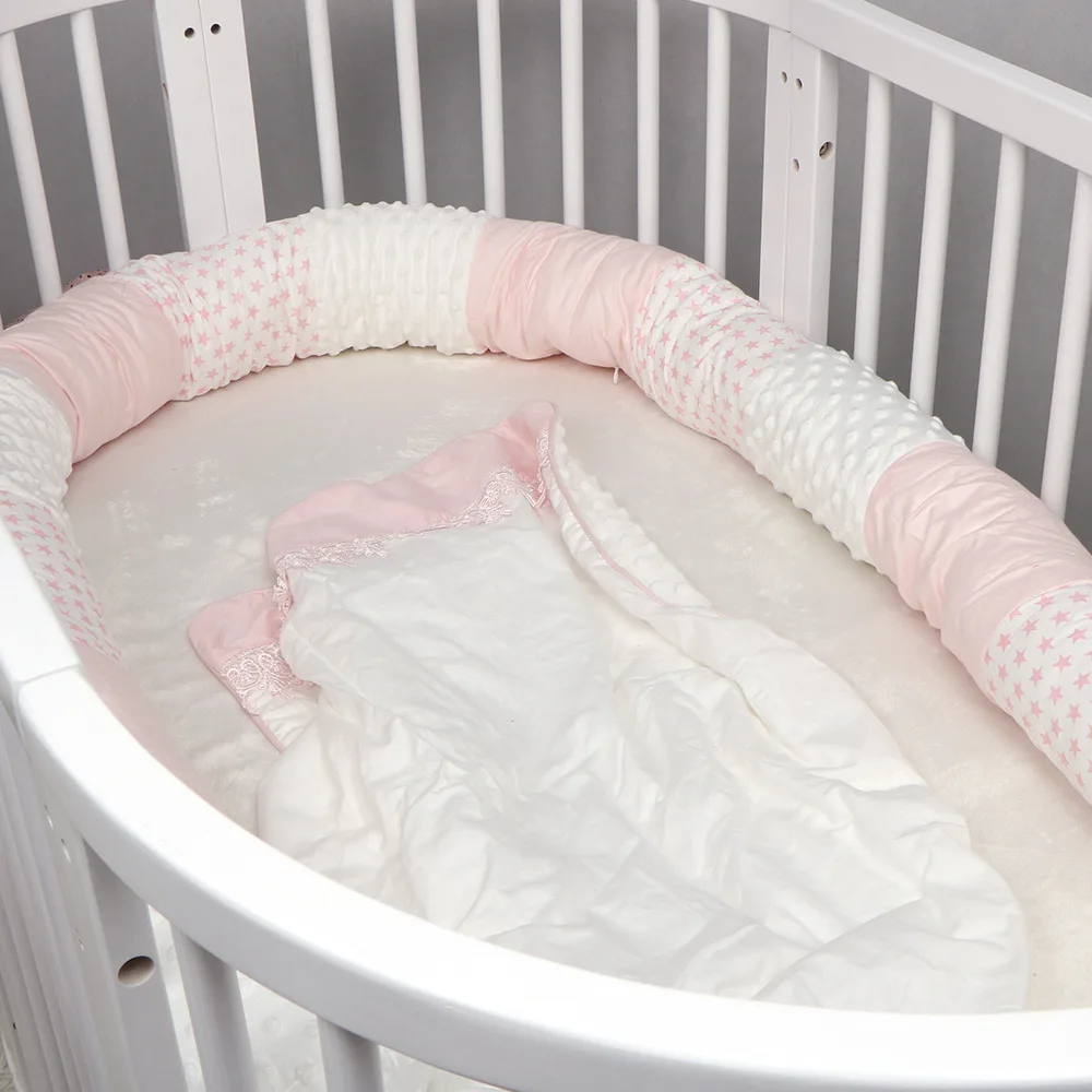 2.5M Baby Bumper Bed Protector Patchwork Pillow Cushion Pink Grey Cot Bumper for Infant Collision Avoidance Bed Decoration ZT42
2.5M Baby Bumper Bed Protector Patchwork Pillow Cushion Pink Grey Cot Bumper for Infant Collision Avoidance Bed Decoration ZT42