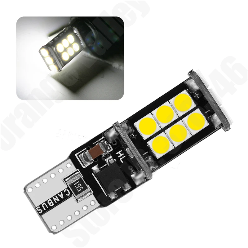 2PCS Car LED T10 Led Canbus W5W Led Bulbs 168 194 15 SMD 3030 LED Dome Reading Lamp Interior Lights Auto DC 12V
2PCS Car LED T10 Led Canbus W5W Led Bulbs 168 194 15 SMD 3030 LED Dome Reading Lamp Interior Lights Auto DC 12V