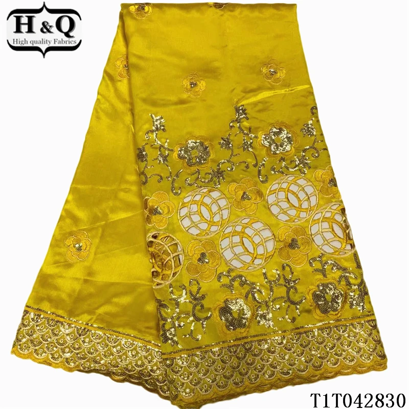H&Q latest african george satin lace fabric 2021 high quality embroidery french lace rayon/polyester fabrics 5 yards/piece T0515
H&Q latest african george satin lace fabric 2021 high quality embroidery french lace rayon/polyester fabrics 5 yards/piece T0515