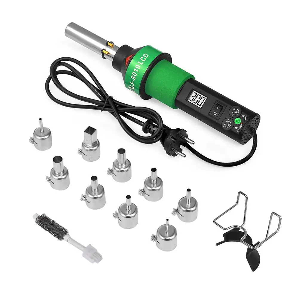 GJ-8019LCD 220V Electronic Heat Hot Air Gun Desoldering Soldering Station With Brushless Fan Set Digital Display Hot Air Gun
GJ-8019LCD 220V Electronic Heat Hot Air Gun Desoldering Soldering Station With Brushless Fan Set Digital Display Hot Air Gun
