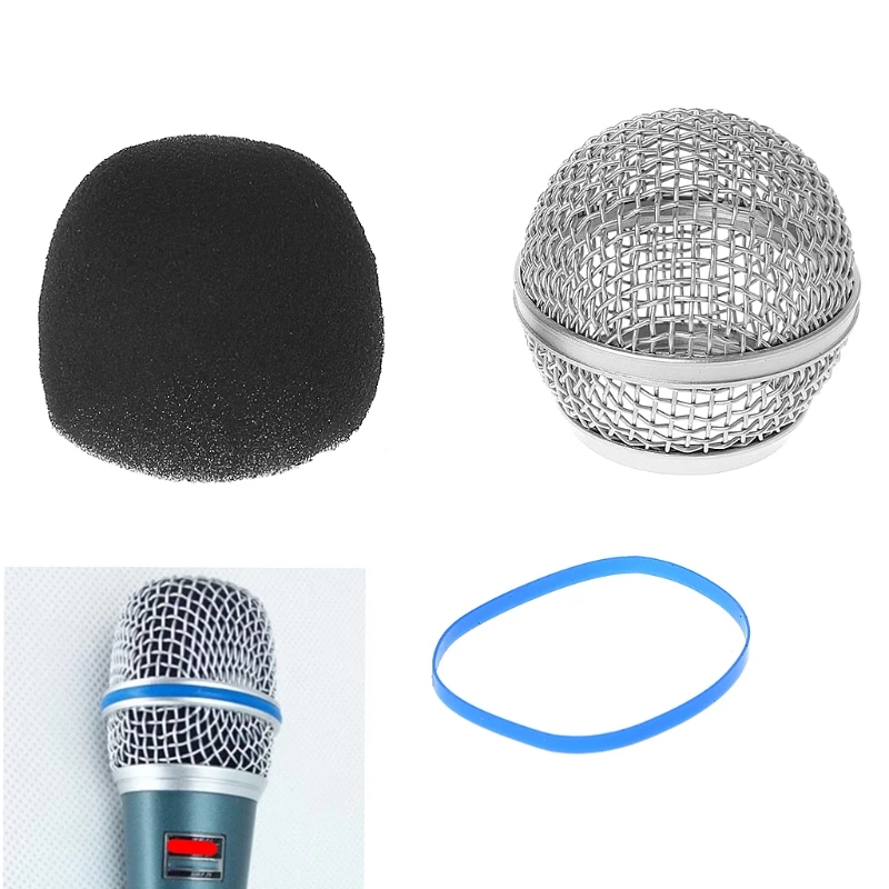 Сменная синяя сетчатая головка для микрофона Shure Beta57a/ Beta87a/ Beta 58A беспроводной