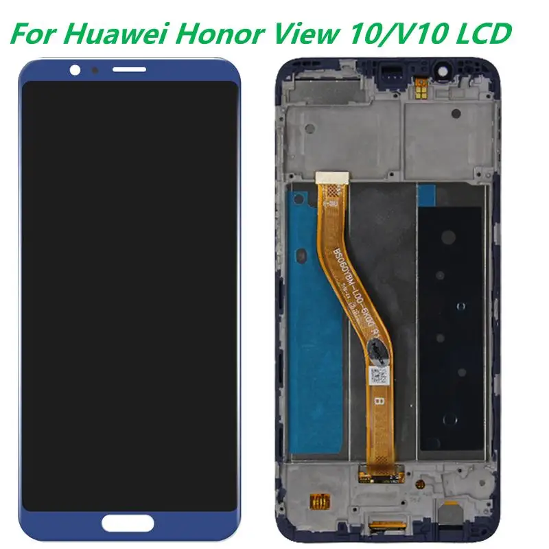 

Оригинальный ЖК-дисплей 5,99 дюйма для Huawei Honor V10, дисплей с рамкой Honor View 10, зеркальный ЖК-дисплей с сенсорным экраном, стеклянная панель