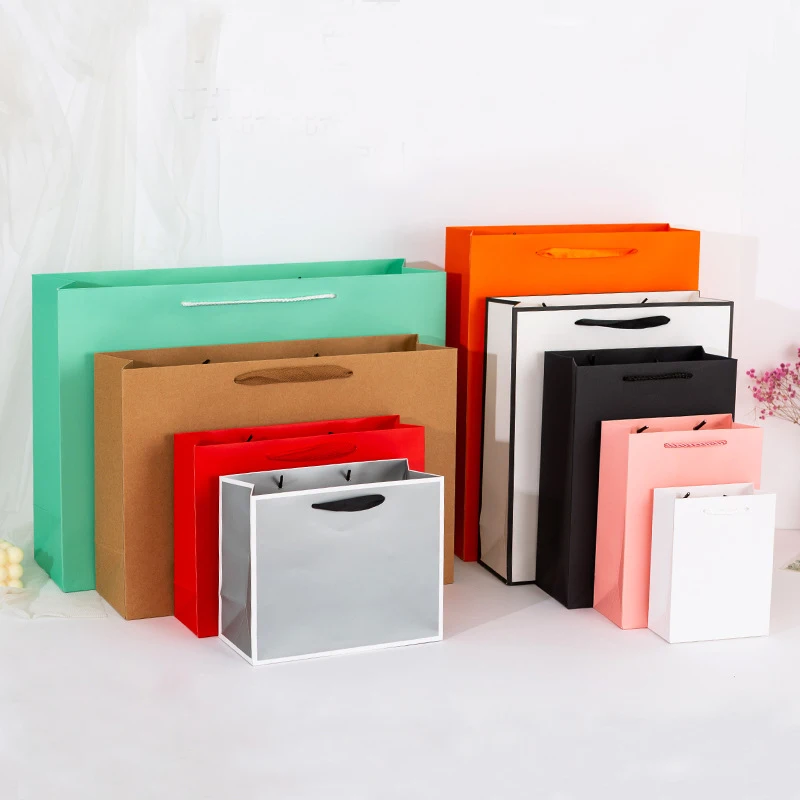 100Pcs /Lot Thicken Kraft Paper Shopping Bag W/ Handle Multicolor Clothing Store Packaging Pouch Party Gift Boutique Packing Bag
100Pcs /Lot Thicken Kraft Paper Shopping Bag W/ Handle Multicolor Clothing Store Packaging Pouch Party Gift Boutique Packing Bag