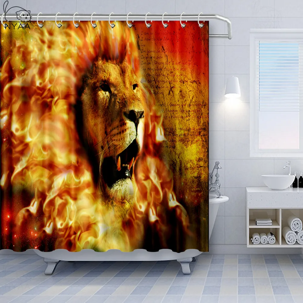 Animals Printed Lion,Turtle, Octopus , Cat 3d Bath Curtain Waterproof Polyester Fabric Bathroom Shower Curtain Funny With hooks
Animals Printed Lion,Turtle, Octopus , Cat 3d Bath Curtain Waterproof Polyester Fabric Bathroom Shower Curtain Funny With hooks