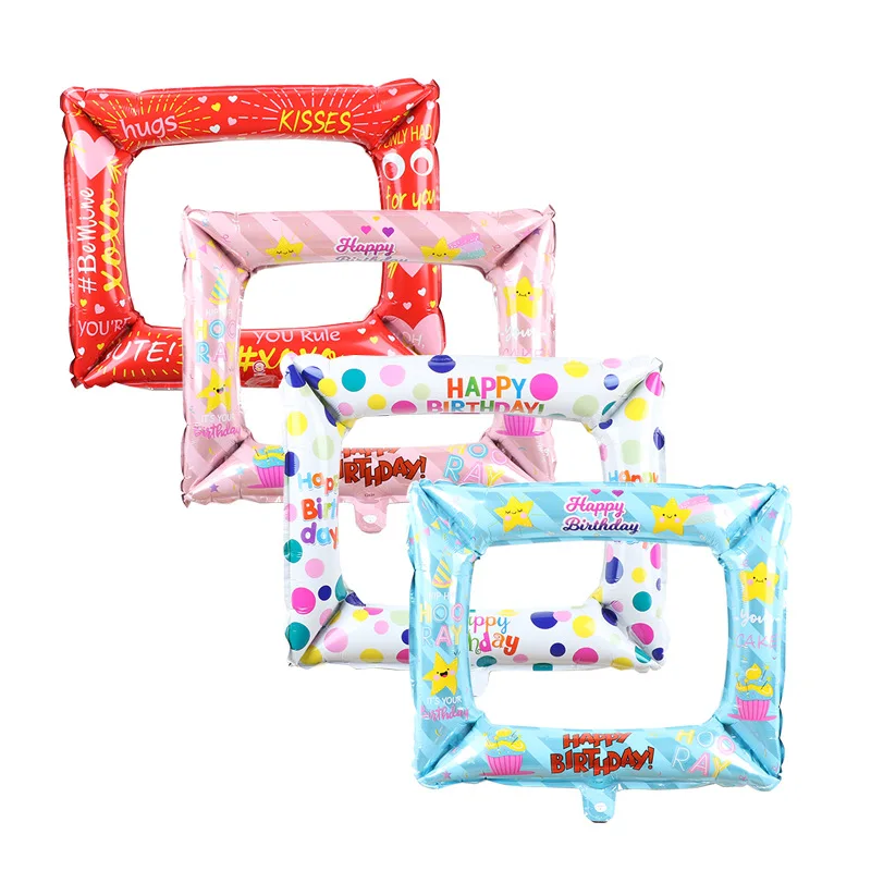 1Pcs Photo Booth Foil Balloons Happy Birthday Photo Frame Globos Birthday Party Decorations Baby Shower kid Inflatable Toys Gift
1Pcs Photo Booth Foil Balloons Happy Birthday Photo Frame Globos Birthday Party Decorations Baby Shower kid Inflatable Toys Gift