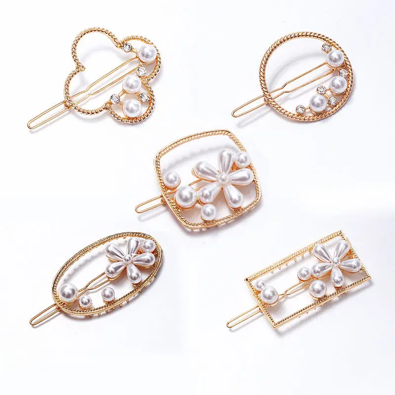 Fashion Woman Hair Accessories Frog Clip Geometric Metal Pearl Alloy Hair Clip Simple Sweet Hair Clip Girl Clip
Fashion Woman Hair Accessories Frog Clip Geometric Metal Pearl Alloy Hair Clip Simple Sweet Hair Clip Girl Clip