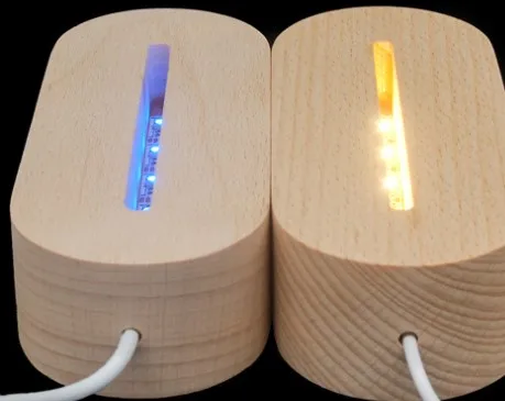 Solid Wooden Led Light Base USB Night Light 3D RGB Light Color Bedside Night Lamp DIY Home Decoration Table Lamps Holder Base
Solid Wooden Led Light Base USB Night Light 3D RGB Light Color Bedside Night Lamp DIY Home Decoration Table Lamps Holder Base