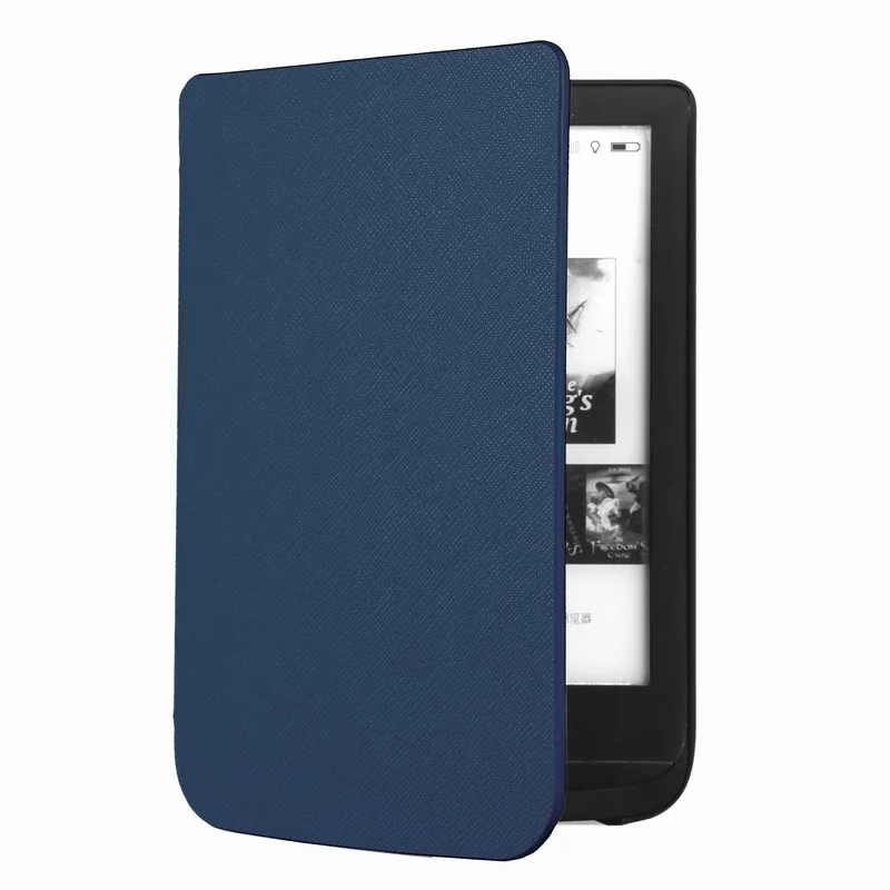 Умный чехол-книжка для Pocketbook 628 Touch Lux 5 pb628 606 616 627 632 4 тонкий кожаный чехол с