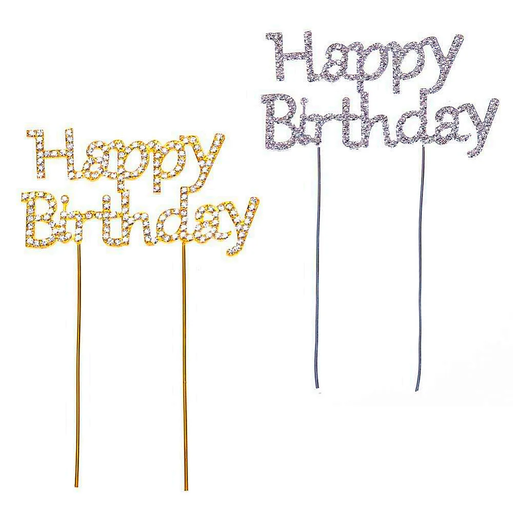 New Happy Birthday Cake Topper Stick Crystal Diamond Cake Topper For Birthday Party Decorations Kids Anniversaire Supplies
New Happy Birthday Cake Topper Stick Crystal Diamond Cake Topper For Birthday Party Decorations Kids Anniversaire Supplies