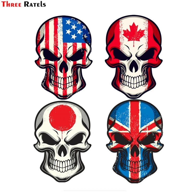 Three Ratels FTC-793# 12x17.4cm Japanese UK British US Canada National Flag Skull Vinyl Decal Wall Decor Bedroom Decor
Three Ratels FTC-793# 12x17.4cm Japanese UK British US Canada National Flag Skull Vinyl Decal Wall Decor Bedroom Decor