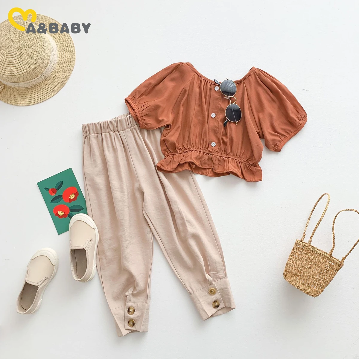 Ma&Baby 2-8Y Summer Child Kid Girls Clothing Set Fashion Puff Sleeve T shirt Tops Pants Outfits Children Beach Holiday Costumes
Ma&Baby 2-8Y Summer Child Kid Girls Clothing Set Fashion Puff Sleeve T shirt Tops Pants Outfits Children Beach Holiday Costumes