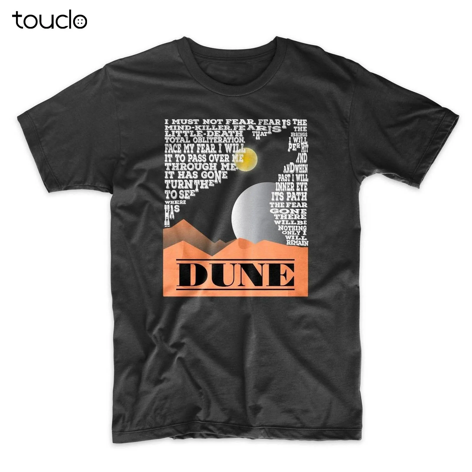 New Dune T-Shirt. Fear Is The Mind Killer.Classic Science Fiction.Black, Gray Or Red Unisex S-5Xl
New Dune T-Shirt. Fear Is The Mind Killer.Classic Science Fiction.Black, Gray Or Red Unisex S-5Xl