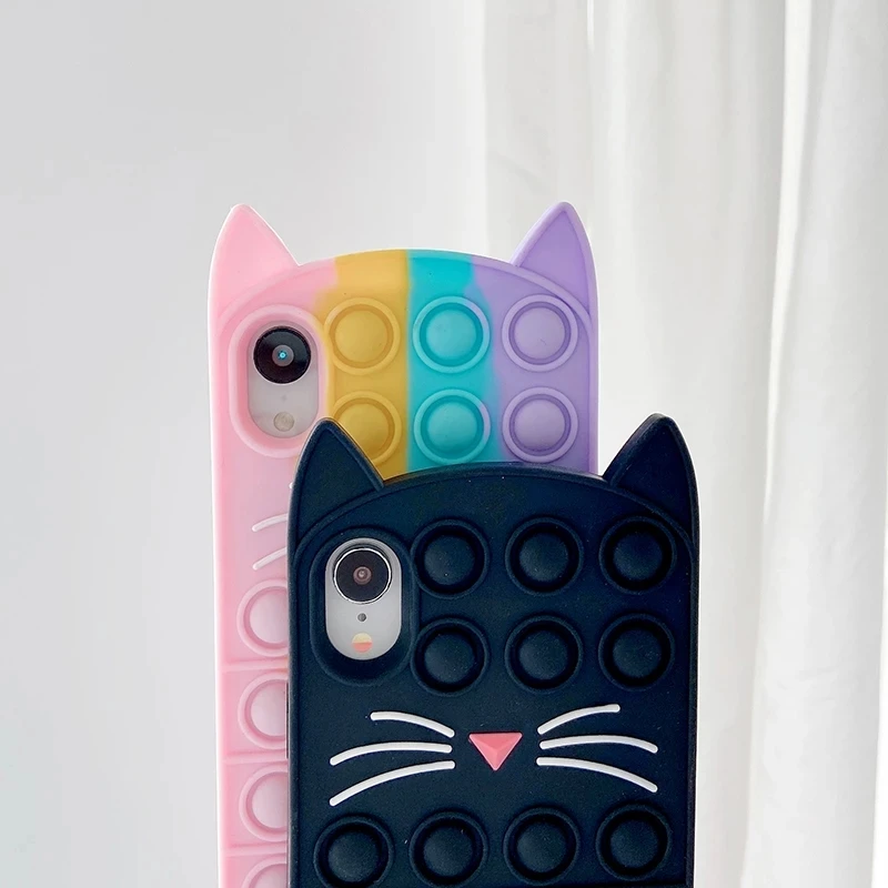 HOCE Cute Beard Cat Phone Cases for iPhone 12 11 Pro XS Max 12 Mini 6 6s 7 8 Plus XR SE Case Bubble Decompression Soft Cover
HOCE Cute Beard Cat Phone Cases for iPhone 12 11 Pro XS Max 12 Mini 6 6s 7 8 Plus XR SE Case Bubble Decompression Soft Cover