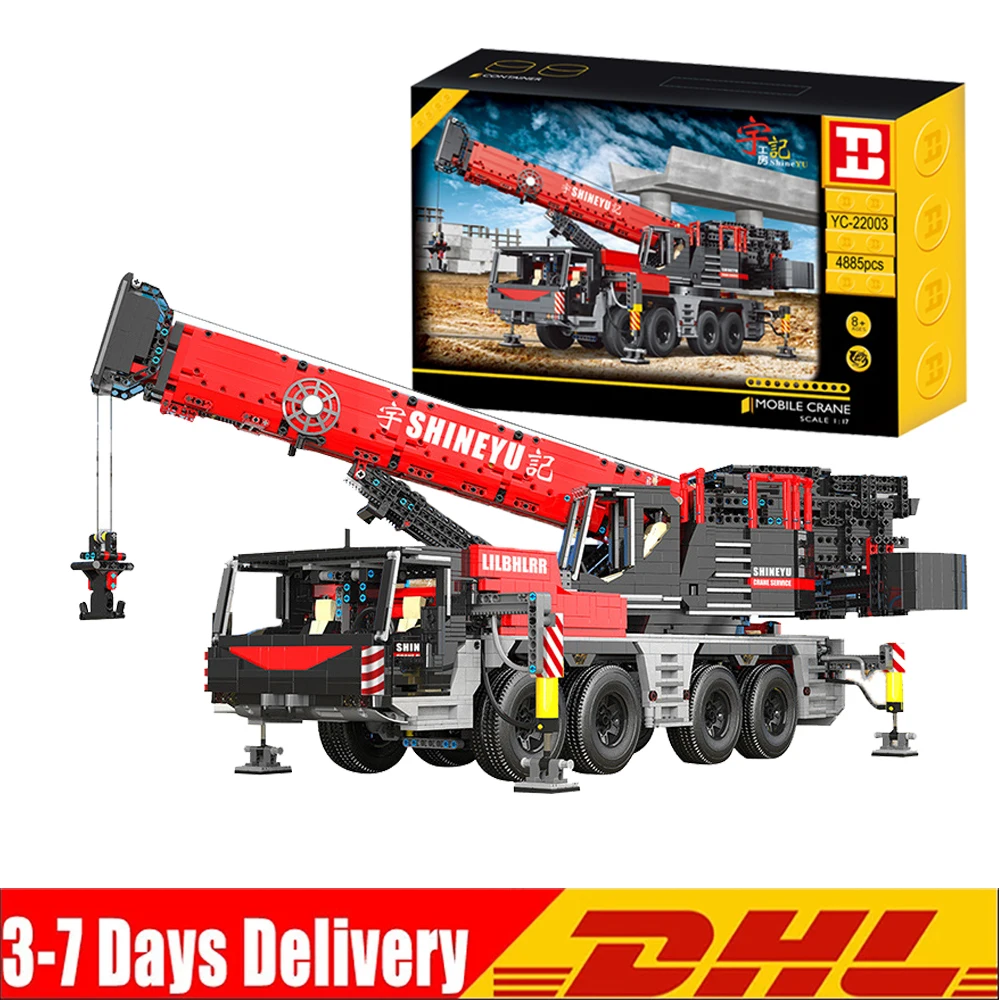 DHL High-Tech APP Control the Motorized City Mobile Crane Truck Model Building Blocks Bricks MOC-29848 Toys Kids Christmas Gifts
DHL High-Tech APP Control the Motorized City Mobile Crane Truck Model Building Blocks Bricks MOC-29848 Toys Kids Christmas Gifts