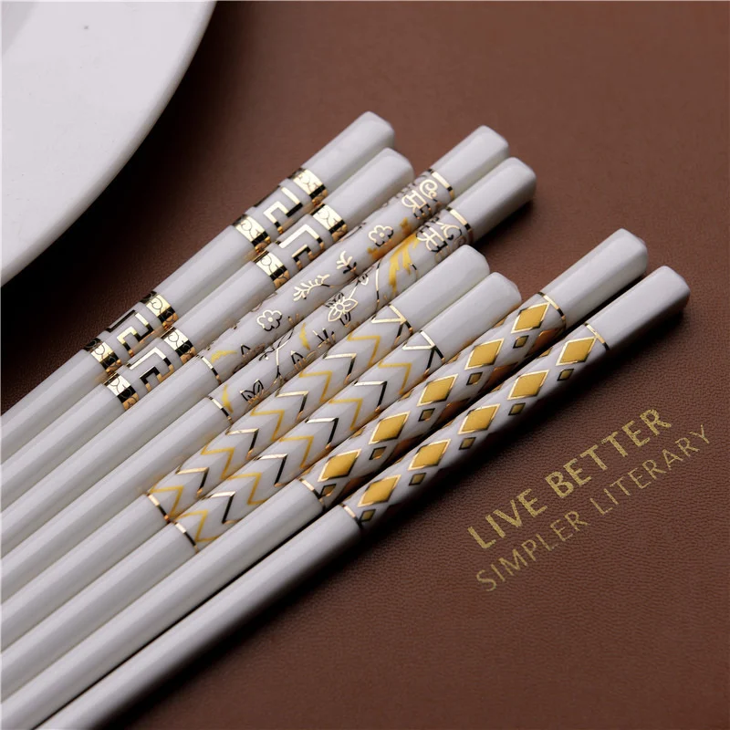 High-end Chopsticks European-Style Ceramic Tableware Portable Food Bar Suitable For Home Restaurants And Hotels Gift
High-end Chopsticks European-Style Ceramic Tableware Portable Food Bar Suitable For Home Restaurants And Hotels Gift