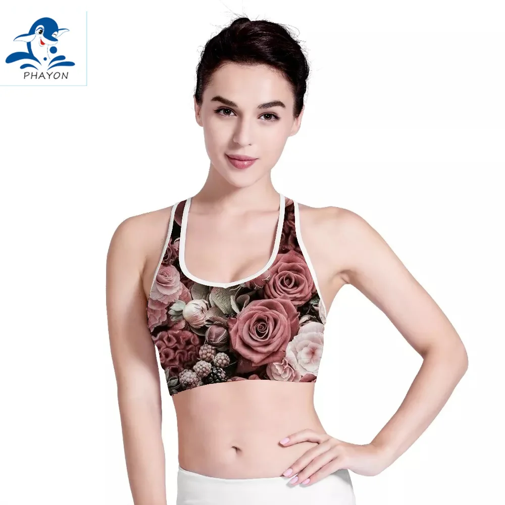 PHAYON Print Sport Bra Women Rose Sportswear Removable Chest Pad Bra for Gym Fitness Flowers Workout Clothes Running Yoga Top
PHAYON Print Sport Bra Women Rose Sportswear Removable Chest Pad Bra for Gym Fitness Flowers Workout Clothes Running Yoga Top