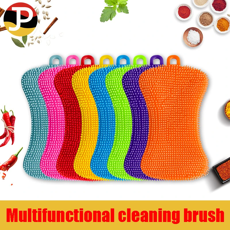 1PC Kitchen Silicone Cleaning Brush Washing Cleaning Brushes Pot Pan Sponge Scrubber Fruit Vegetable Dish Silicone Dishwashing B
1PC Kitchen Silicone Cleaning Brush Washing Cleaning Brushes Pot Pan Sponge Scrubber Fruit Vegetable Dish Silicone Dishwashing B