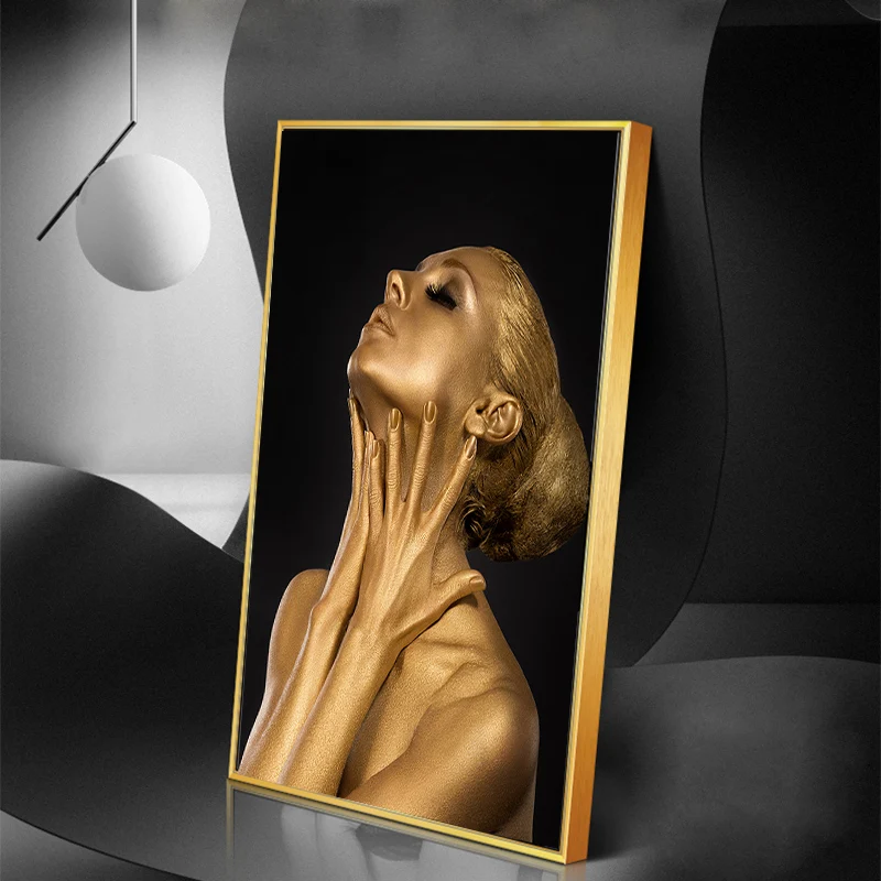 Golden Art Sexy Naked Nude Women Portrait Canvas Painting Posters and Prints Wall Pictures for Gallery Living Room Decor Cuadros
Golden Art Sexy Naked Nude Women Portrait Canvas Painting Posters and Prints Wall Pictures for Gallery Living Room Decor Cuadros