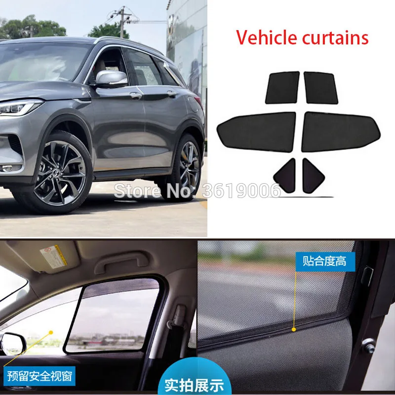 6pcs High-end custom For Infiniti QX50 18-19 card type magnetic car curtain sun shade car window shade car styling
6pcs High-end custom For Infiniti QX50 18-19 card type magnetic car curtain sun shade car window shade car styling
