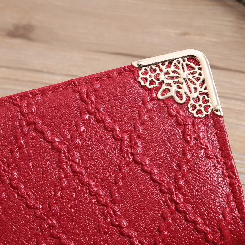 Long Wallet Women Purses Fashion Designer Hollow Embossed Lingge Wallet Lady Sweet Clutch Wallet Multi-card Purse Portefeuille 
Long Wallet Women Purses Fashion Designer Hollow Embossed Lingge Wallet Lady Sweet Clutch Wallet Multi-card Purse Portefeuille