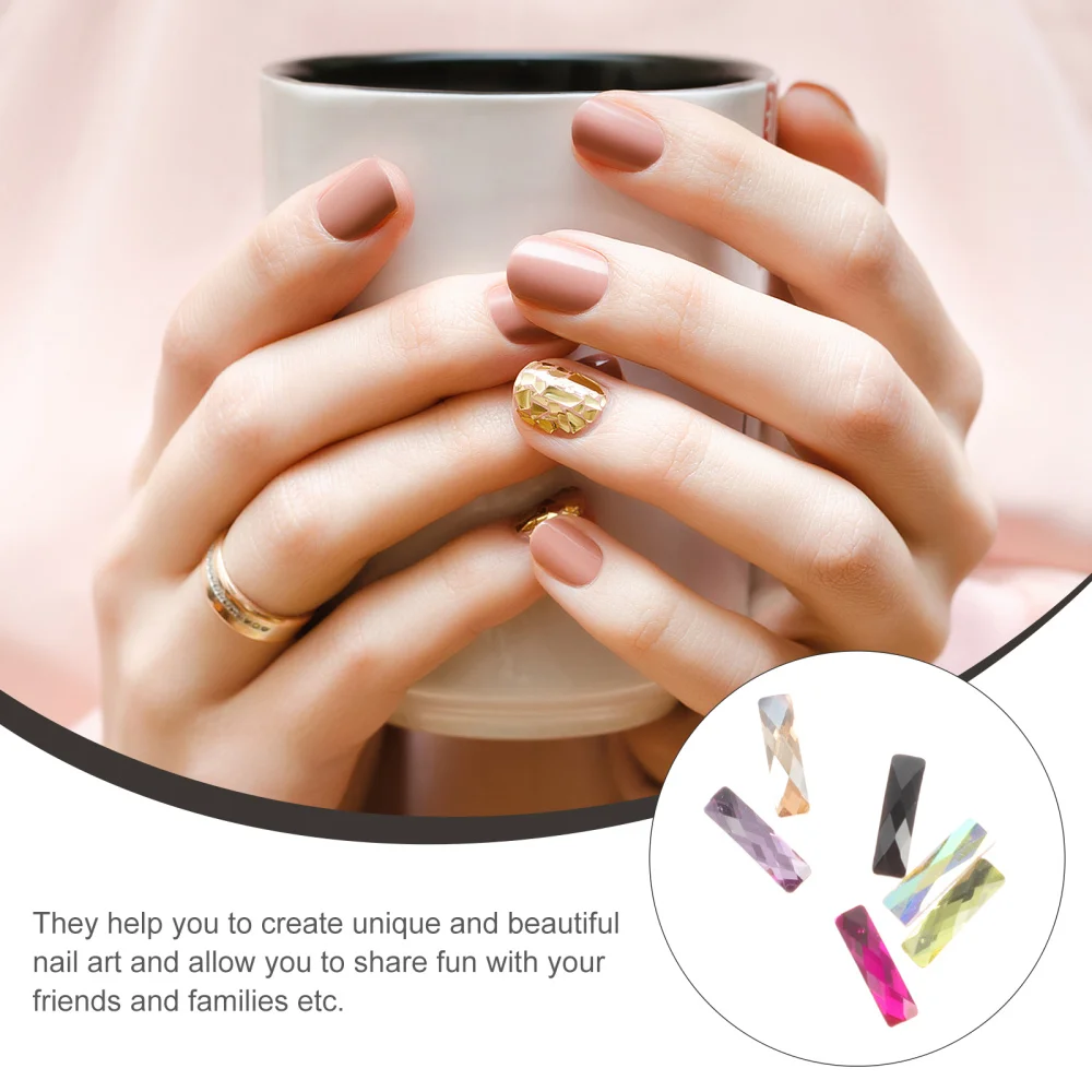 1 Box Manicure Charms Nail Art DIY Rhinestone Jewelry Nail Art Decorations