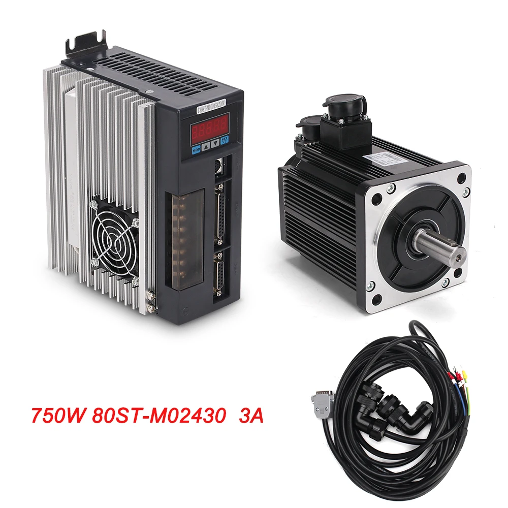80ST-M02430 AC Servo Motor 2.39N.M. 3000RPM 750W Servomotor Single-Phase Permanent Magnet Matched Driver AASD
80ST-M02430 AC Servo Motor 2.39N.M. 3000RPM 750W Servomotor Single-Phase Permanent Magnet Matched Driver AASD