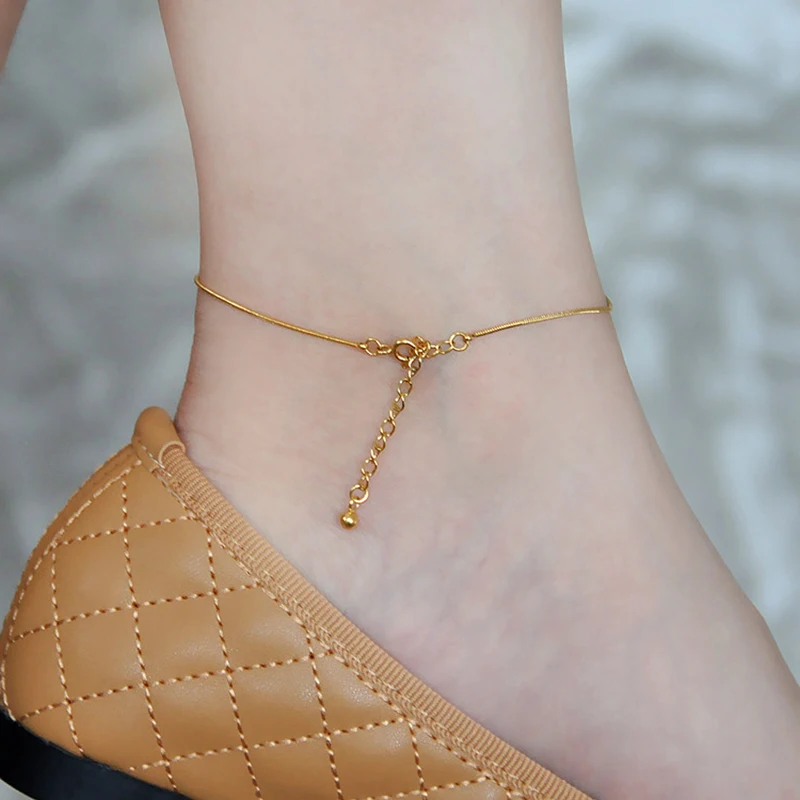 2021 New Trendy Gold Snake Bone Chain Bracelet Anklet For Women Round Beads Women's Bracelet Charms Anklet On Hand Jewelry Gift
2021 New Trendy Gold Snake Bone Chain Bracelet Anklet For Women Round Beads Women's Bracelet Charms Anklet On Hand Jewelry Gift