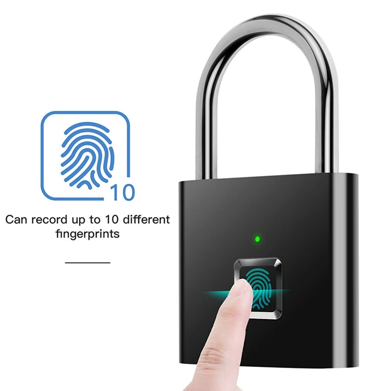 Waterproof USB Charging Fingerprint Lock Smart Padlock Door Lock 0.1sec Unlock Portable Anti-theft Fingerprint Small Lock
Waterproof USB Charging Fingerprint Lock Smart Padlock Door Lock 0.1sec Unlock Portable Anti-theft Fingerprint Small Lock
