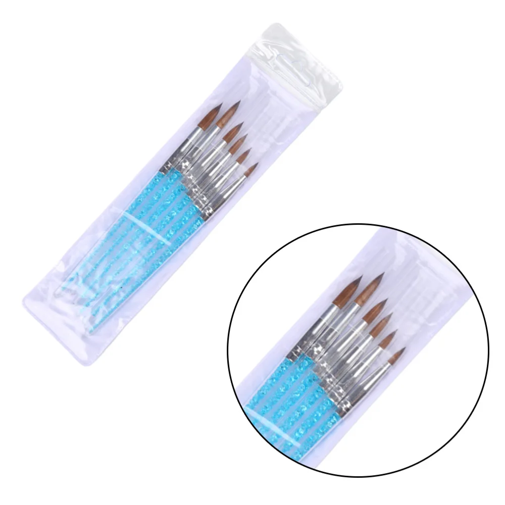6pcs Nail Art Brushes Blue Rhinestone Handle Manicure Pen Nail Painting Tools for Home Shop 
6pcs Nail Art Brushes Blue Rhinestone Handle Manicure Pen Nail Painting Tools for Home Shop