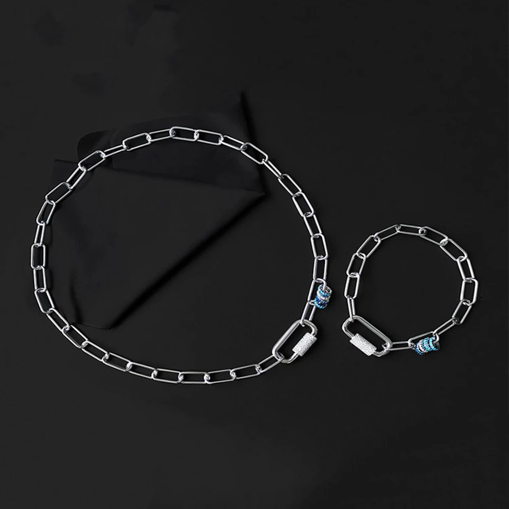 Цепочка Регулируемая из серебра 925 пробы с подвеской-замком 
Цепочка Регулируемая из серебра 925 пробы с подвеской-замком