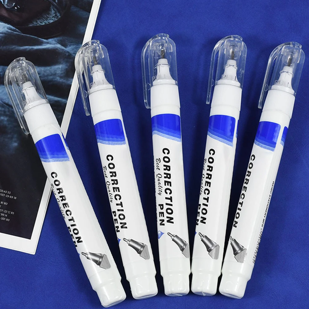 12pcs 7ml Opaque Portable Pen Shaped School Stationery Home Office Easy Grip Correction Fluid Squeezable Work Fine Tip Students
12pcs 7ml Opaque Portable Pen Shaped School Stationery Home Office Easy Grip Correction Fluid Squeezable Work Fine Tip Students