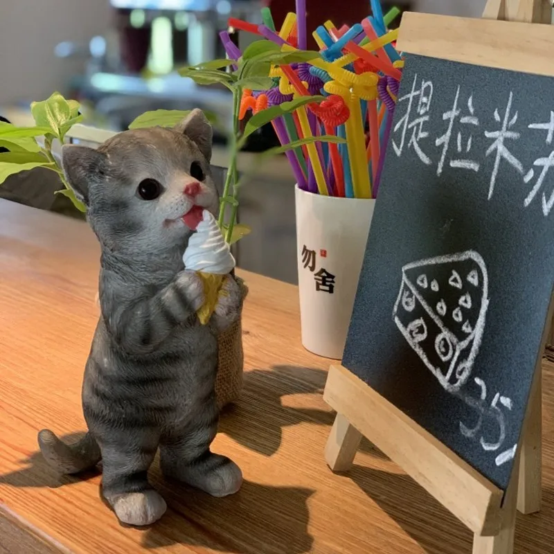 Ice Cream Kitten Animal Resin Ornament Cartoon Lovely Cat Craft Outdoor Garden Decoration Home Decoration Accessories Home Decor
Ice Cream Kitten Animal Resin Ornament Cartoon Lovely Cat Craft Outdoor Garden Decoration Home Decoration Accessories Home Decor