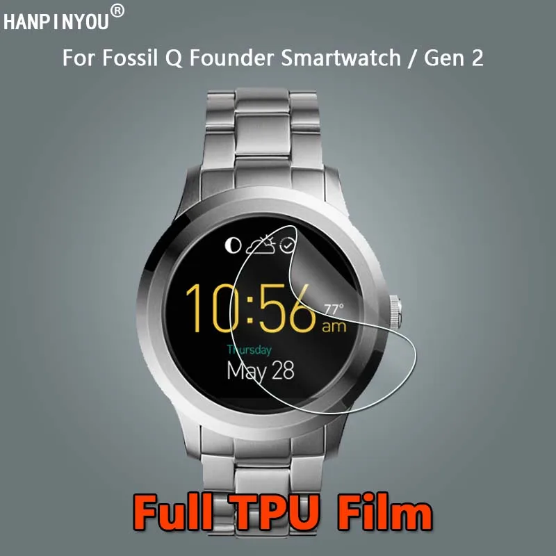 10 шт. мягкая Гидрогелевая защитная пленка из ТПУ для умных часов Fossil Q Founder Gen 2 |