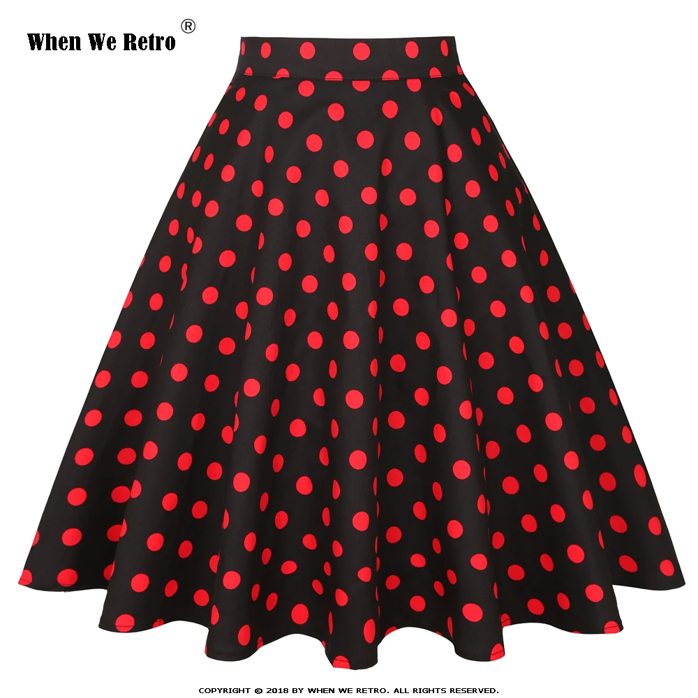 When We Retro Vintage Cotton Midi Skirt Women VD0020 Ladies 2021 Autumn High Waist Swing Black Polka Dot Skirt Femme
When We Retro Vintage Cotton Midi Skirt Women VD0020 Ladies 2021 Autumn High Waist Swing Black Polka Dot Skirt Femme