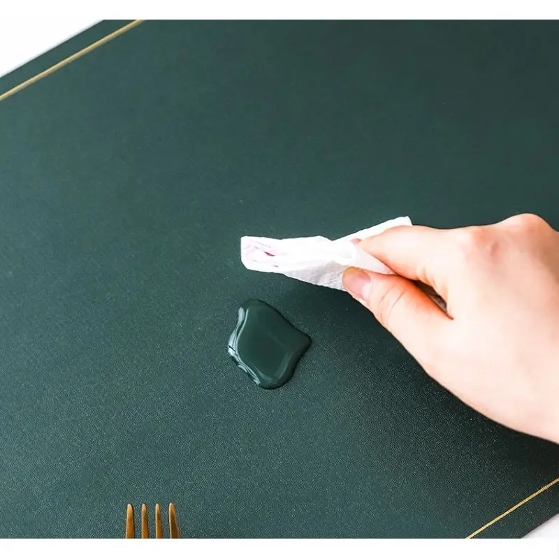 Table Decoration Leather Placemat PU Waterproof Placemat Oilproof Western Placemat Double Leather Placemat Table Mat Durable
Table Decoration Leather Placemat PU Waterproof Placemat Oilproof Western Placemat Double Leather Placemat Table Mat Durable