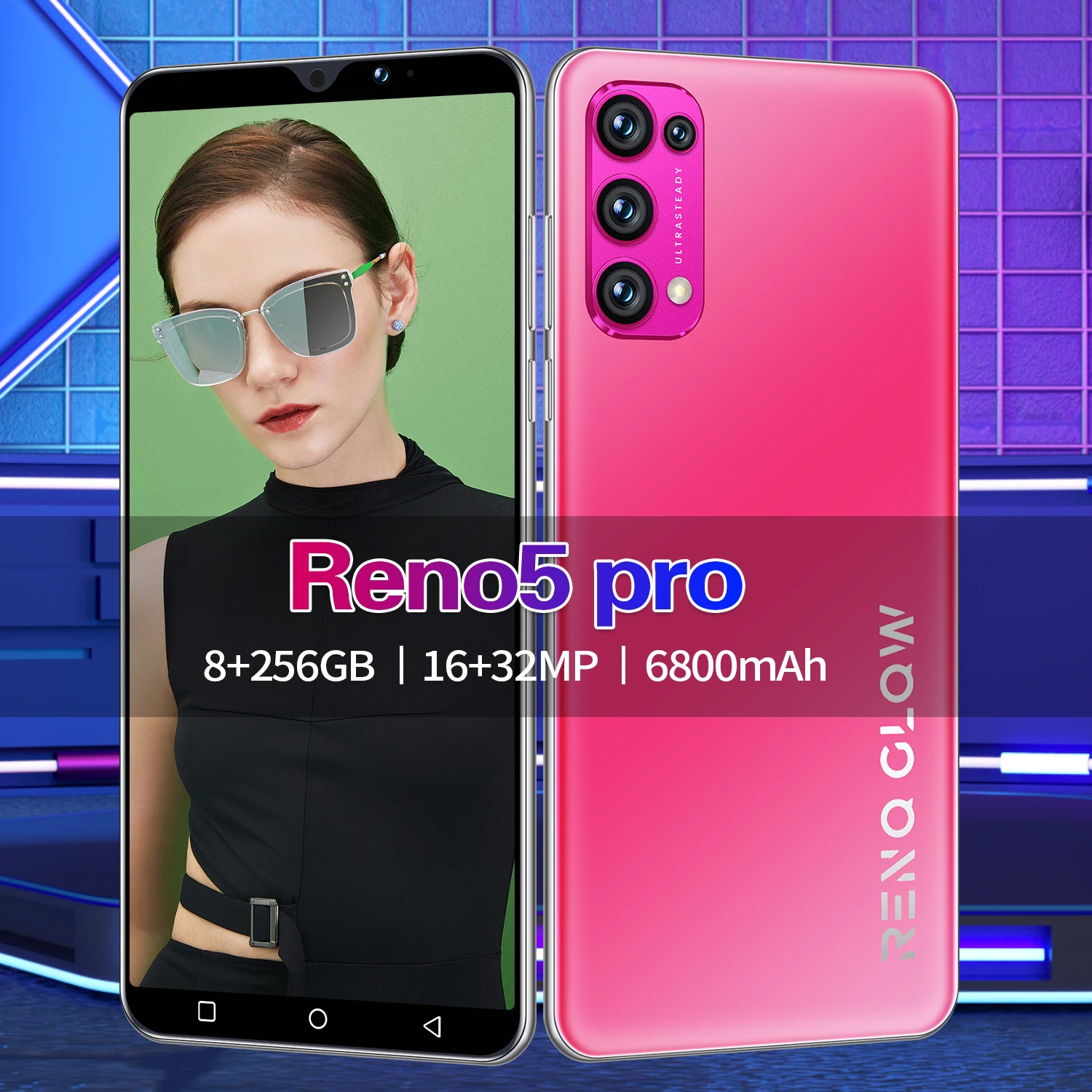New Arrival Global Version Reno5 Pro 6.0Inch Smartphone 12+512G 6800mAh Fingerprint Face ID 32MP Phone Dual SIM 10Core Cellphone
New Arrival Global Version Reno5 Pro 6.0Inch Smartphone 12+512G 6800mAh Fingerprint Face ID 32MP Phone Dual SIM 10Core Cellphone