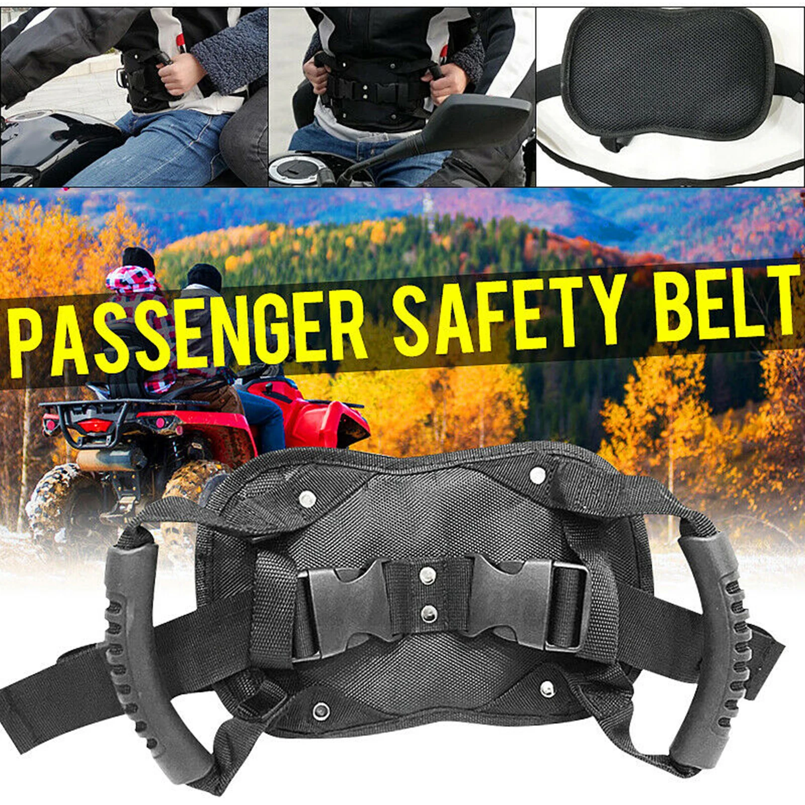 Motorcycle Scooters Safety Belt, Motorcycle Passenger Safety Belt, Adjustable Strap Grab Handle for Children Elderly Passenger
Motorcycle Scooters Safety Belt, Motorcycle Passenger Safety Belt, Adjustable Strap Grab Handle for Children Elderly Passenger