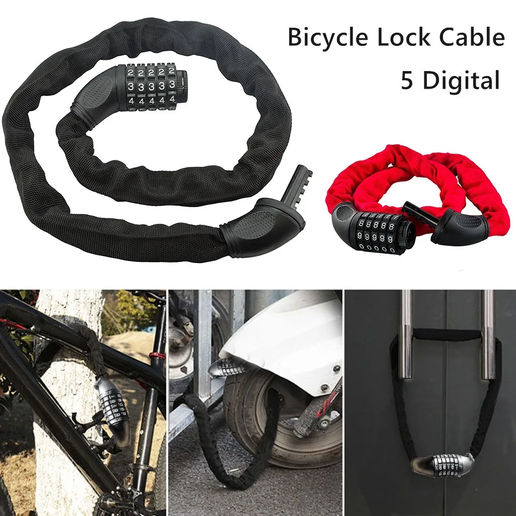 Heavy Duty Motorbike Motorcycle Five-Digit Code Lock MTB Road Bike Safety Anti-theft Code Lock Cycling Bicycle Accessories
Heavy Duty Motorbike Motorcycle Five-Digit Code Lock MTB Road Bike Safety Anti-theft Code Lock Cycling Bicycle Accessories